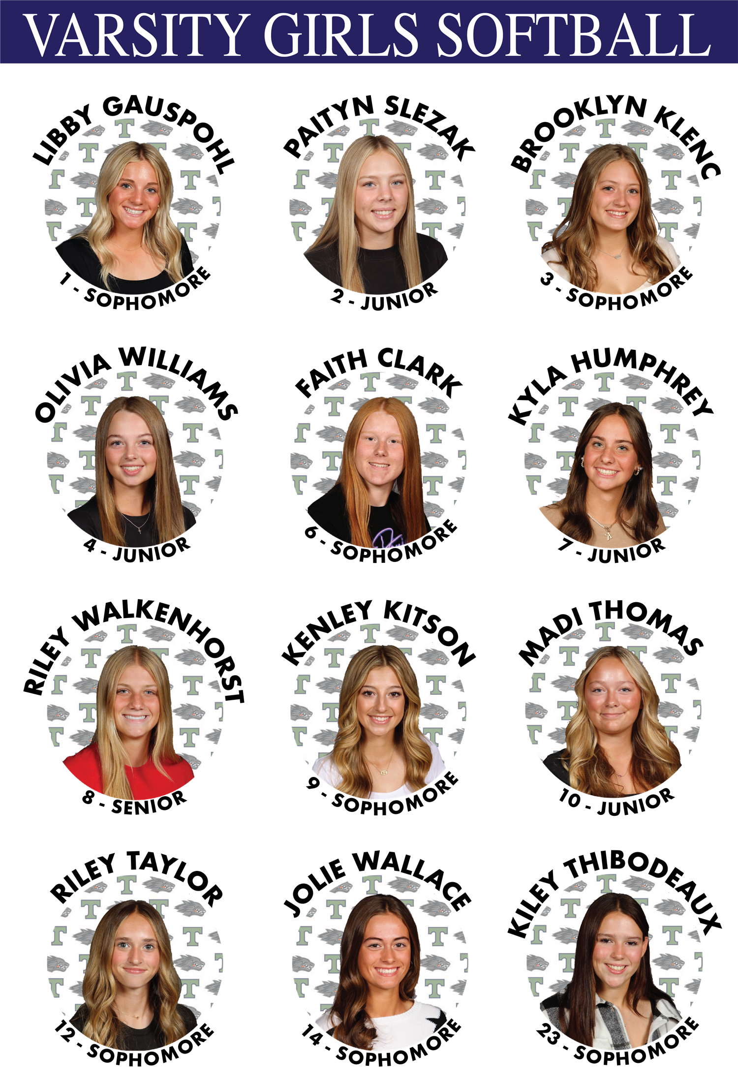 Softball Roster